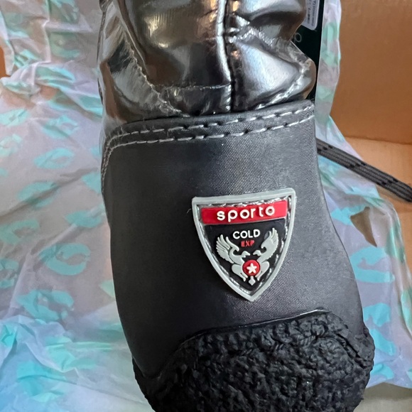 Sporto Charles Angled Calf Waterproof Winter Boots Pewter Women’s Size 7 Wide - Picture 7 of 10